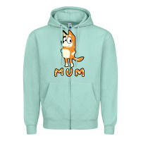 Seafoam bluey mom Zipper Hoodie - linhVisuals