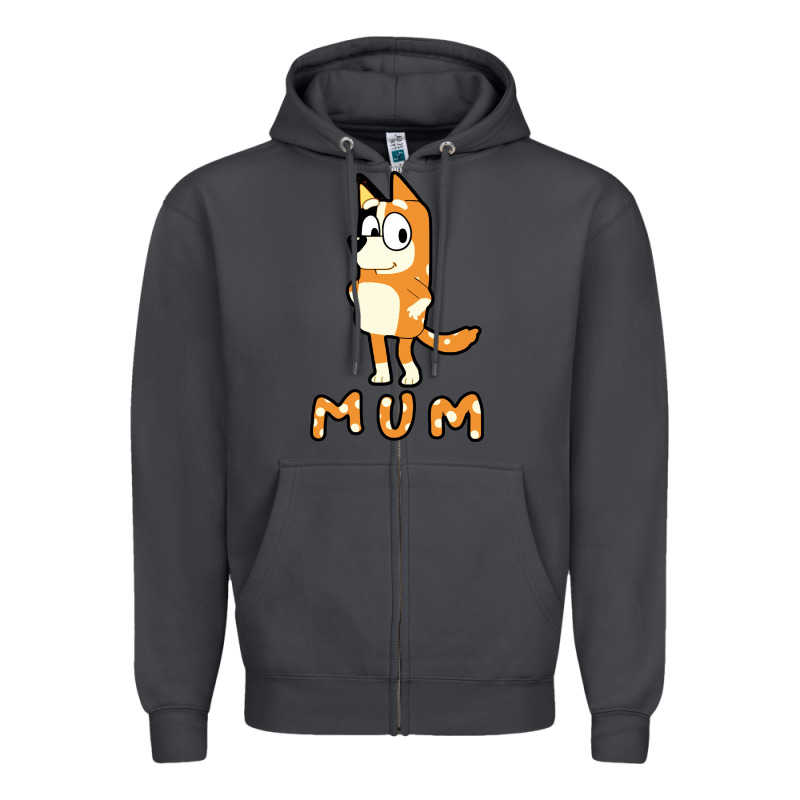 Bluey Mom Zipper Hoodie by linhVisuals | Teevron