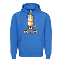 True Royal bluey mom Zipper Hoodie - linhVisuals