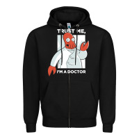 Black doctor zoidberg who Zipper Hoodie - linhVisuals