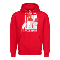 Red doctor zoidberg who Zipper Hoodie - linhVisuals