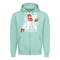 Seafoam doctor zoidberg who Zipper Hoodie - linhVisuals