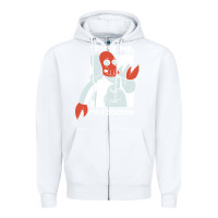 White doctor zoidberg who Zipper Hoodie - linhVisuals