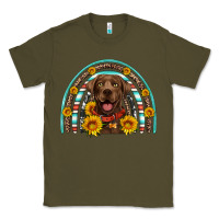 Army Green chocolate labrador rainbow Classic Tee - Artiststas