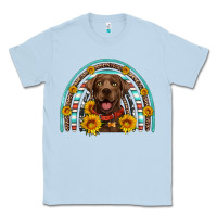 Dusty Blue chocolate labrador rainbow Classic Tee - Artiststas