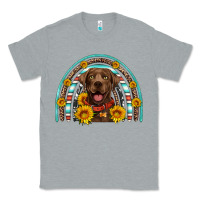 Heather Grey chocolate labrador rainbow Classic Tee - Artiststas