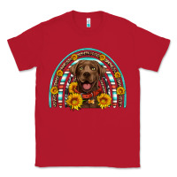 Red chocolate labrador rainbow Classic Tee - Artiststas