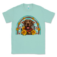 Seafoam chocolate labrador rainbow Classic Tee - Artiststas