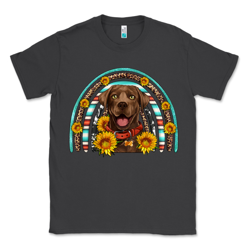 Chocolate Labrador Rainbow Classic Tee by Artiststas | Teevron