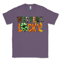 Lavender Western lucky with clover St. Patricks day Classic Tee - HowdyJamesFarm