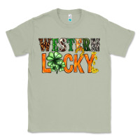 Matcha Western lucky with clover St. Patricks day Classic Tee - HowdyJamesFarm