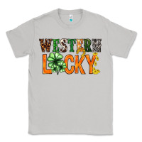 Moon Dust Western lucky with clover St. Patricks day Classic Tee - HowdyJamesFarm