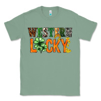 Sage Western lucky with clover St. Patricks day Classic Tee - HowdyJamesFarm