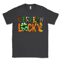 Smoke Western lucky with clover St. Patricks day Classic Tee - HowdyJamesFarm