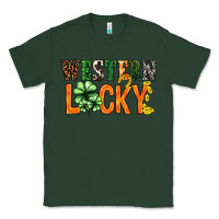Sports Green Western lucky with clover St. Patricks day Classic Tee - HowdyJamesFarm