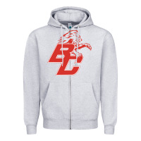 Heather Grey boyd county high school baseball Zipper Hoodie - linhVisuals