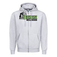 Heather Grey senn high school Zipper Hoodie - linhVisuals