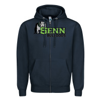Navy senn high school Zipper Hoodie - linhVisuals