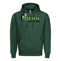 Sports Green senn high school Zipper Hoodie - linhVisuals