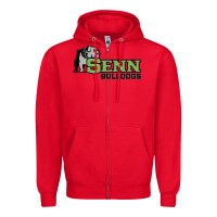 Red senn high school Zipper Hoodie - linhVisuals