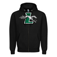 Black loyola (md) greyhounds Zipper Hoodie - linhVisuals