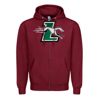Burgundy loyola (md) greyhounds Zipper Hoodie - linhVisuals