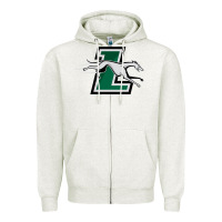 Oatmeal Heather loyola (md) greyhounds Zipper Hoodie - linhVisuals