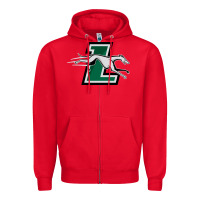 Red loyola (md) greyhounds Zipper Hoodie - linhVisuals