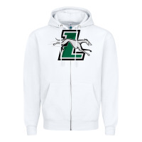 White loyola (md) greyhounds Zipper Hoodie - linhVisuals