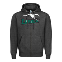 Charcoal Heather loyola (md) greyhounds Zipper Hoodie - linhVisuals