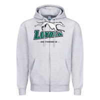 Heather Grey loyola (md) greyhounds Zipper Hoodie - linhVisuals