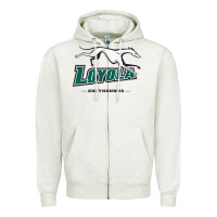 Oatmeal Heather loyola (md) greyhounds Zipper Hoodie - linhVisuals