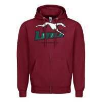 Burgundy loyola (md) greyhounds Zipper Hoodie - linhVisuals