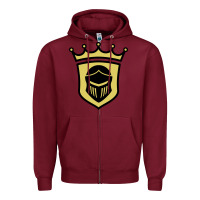 Burgundy penn high school Zipper Hoodie - linhVisuals