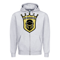 Heather Grey penn high school Zipper Hoodie - linhVisuals