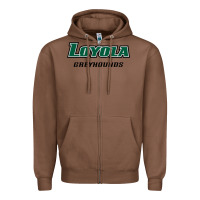 Chestnut loyola (md) greyhounds Zipper Hoodie - linhVisuals