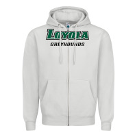 Dove Grey loyola (md) greyhounds Zipper Hoodie - linhVisuals