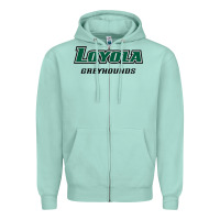 Seafoam loyola (md) greyhounds Zipper Hoodie - linhVisuals