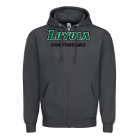 Smoke loyola (md) greyhounds Zipper Hoodie - linhVisuals