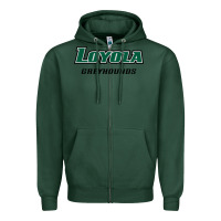 Sports Green loyola (md) greyhounds Zipper Hoodie - linhVisuals