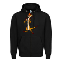 Black Timon Funny Zipper Hoodie - linhVisuals