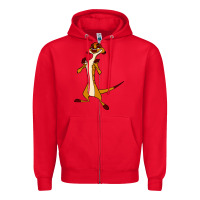 Red Timon Funny Zipper Hoodie - linhVisuals