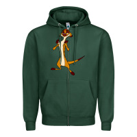 Sports Green Timon Funny Zipper Hoodie - linhVisuals