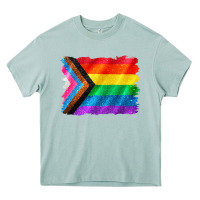 Arona Pride flag background Heavy Core Tee - CowGirlArtShop