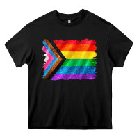 Black Pride flag background Heavy Core Tee - CowGirlArtShop