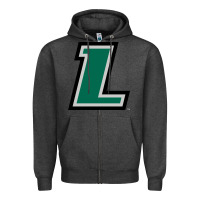 Charcoal Heather loyola (md) greyhounds Zipper Hoodie - linhVisuals