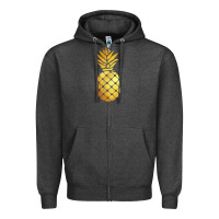 Gold Pineapple Zipper Hoodie | Teevron