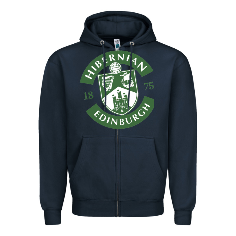 Hibernian Edinburg Zipper Hoodie by linhVisuals | Teevron