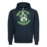 Navy hibernian edinburg Zipper Hoodie - linhVisuals