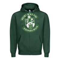 Sports Green hibernian edinburg Zipper Hoodie - linhVisuals